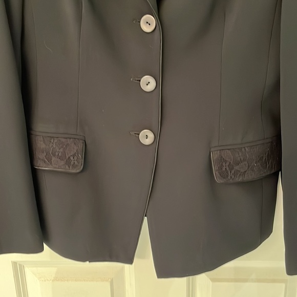 Black D’Oraz Classico Blazer with lace detail - Picture 5 of 7